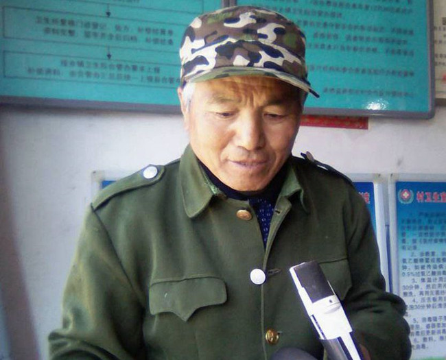 河北省承德市承德縣磴上鎮(zhèn)三道溝門村大山深處的義務(wù)宣傳員楊廣同志