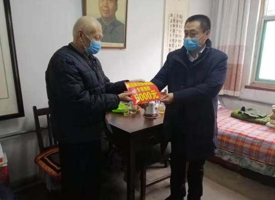 高唐九旬離休干部劉洪雷捐款助力疫情防控